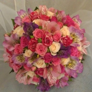 Летний компактный букетик невесты!